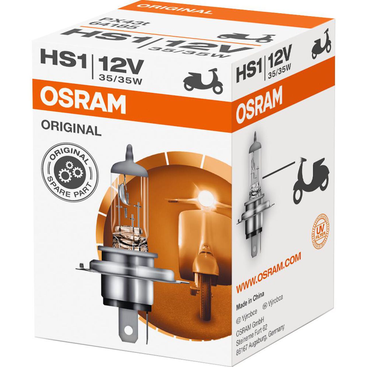 Buy Osram Original light bulb HS1 12V, 35/35W socket base PX43t