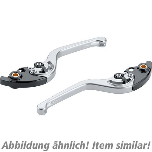 Motorcycle Clutch Levers Rizoma clutch lever adjustable RRC LCR503A silver Orange