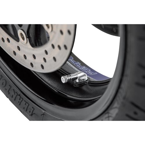 alles für den Reifen Ariete Reifenventilpaar abgewinkelt Alu 11,3mm silber Grau