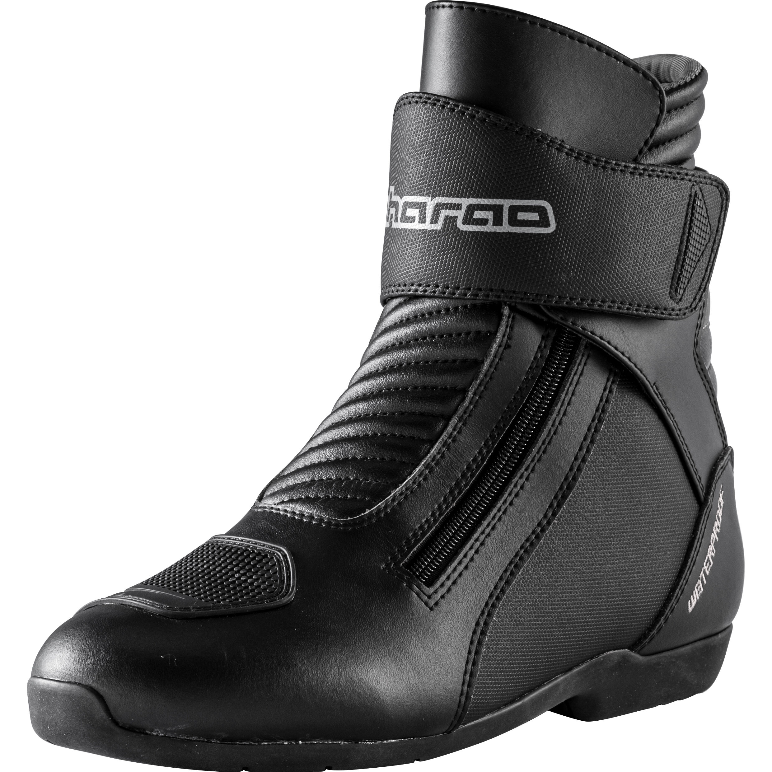 Black Travel WP Touring Motorcycle Boots