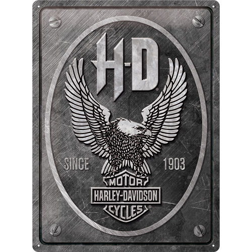 métal Multicolore Nostalgic-Art Harley-Davidson 30 x 40 cm Métal Eagle 30 x 40 cm