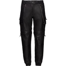 Motorcycle Leather Trousers Spirit Motors Crazy Conner leather pants Black