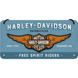 Panneau suspendu 10 x 20 Harley-Davidson "Logo Blue"