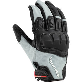 Yukon Mesh Leather / textile glove short grey