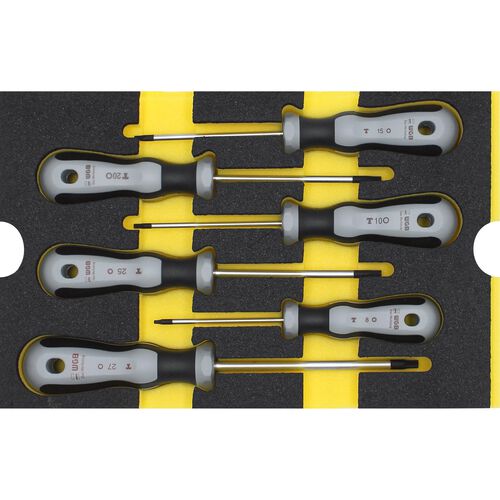 Screwdrivers & Bits WGB MES yellow T profile screwdriver set 6-piece Green