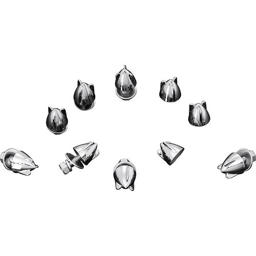 Other Attachement Parts Highway Hawk Caps Bullet Wing chrom M6 (10-piece Pack) Neutral