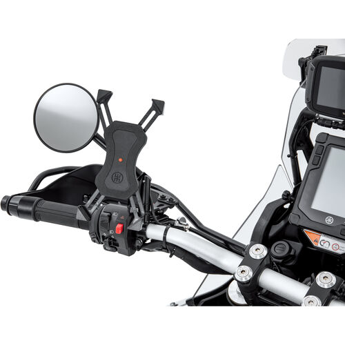 Motorrad Navi- & Smartphonehalter Hashiru Universal Smartphone-Halter mit Ladefunktion Grau
