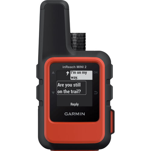 Navigateurs de moto Garmin Inreach® Mini 2 rouge/noir appareil de communication par sat Brun