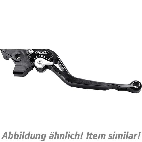 Motorcycle Brake Levers ABM brake lever adjustable Synto BH13 long black/silver Neutral