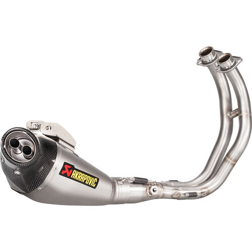 Motorcycle Exhausts & Rear Silencer Akrapovic complete exhaust system 2-1 ok titan for MT-07/Tracer/XSR 70 Blue