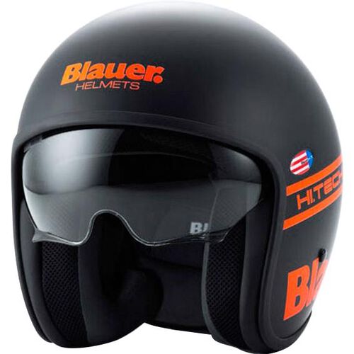 Blauer Pilot 1.1 Open-Face-Helmet matt black/orange