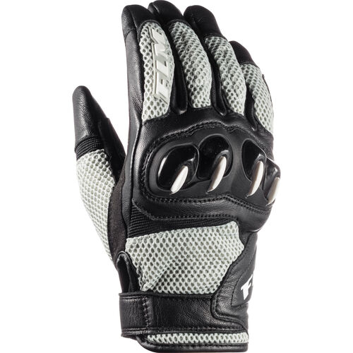 Motorcycle Gloves Sport FLM Misano Air Ladies leather/textile glove short Grey