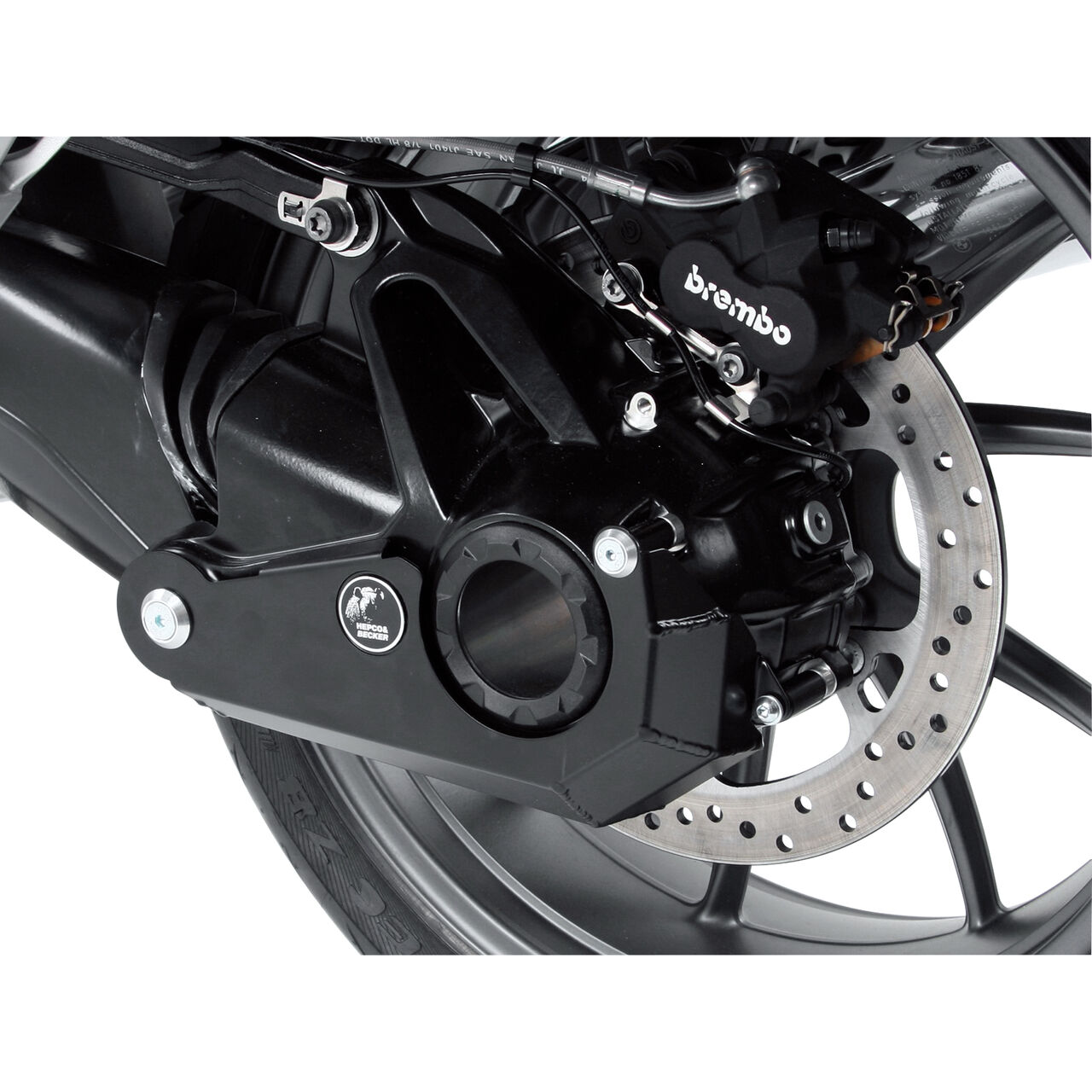 alu cardan protection plate black for BMW R 1250 RS