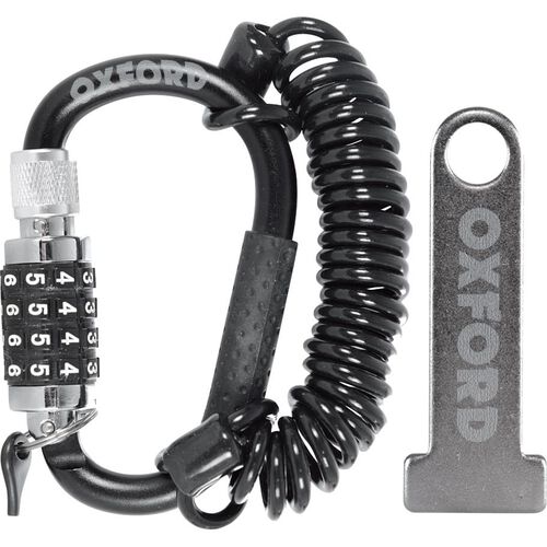 Anti-Theft Protection Oxford combination carabiner helmet lock Neutral