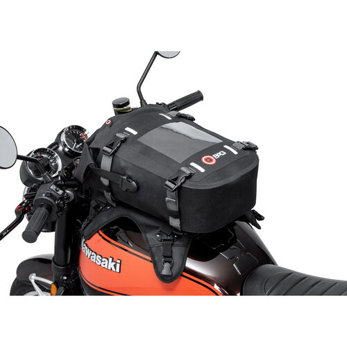 Motorcycle Tank Bags - Magnets QBag magnet/strap tank bag/backpack ST18 waterproof 20 liters Black
