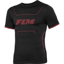 Motorrad Thermobekleidung FLM Sports Funktionsshirt Pro Kurzarm 1.0 Schwarz
