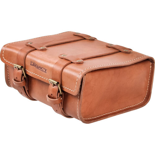 Motorcycle Rear Bags & Rolls Hepco & Becker leather rearbag Legacy 5 liters 6451975 00 08 R light-brown Neutral