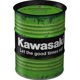 Spardose Ölfass "Kawasaki - Let The Good Times Roll"