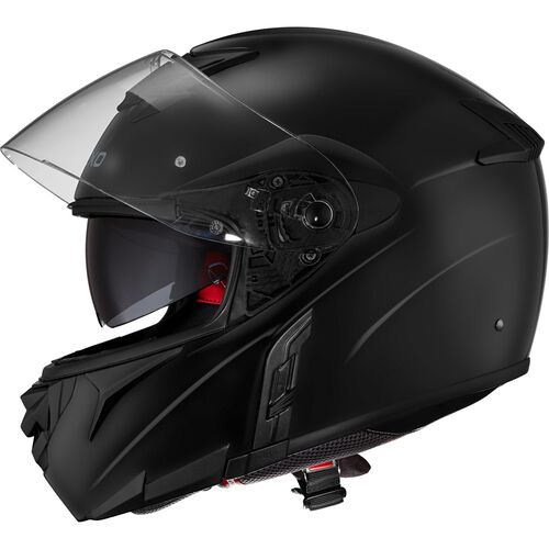 Nexo Flip-Up Fiberglass Travel II Modular Helmets flat black