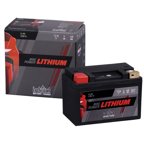 Motorradbatterien intAct Lithium Motorrad Batterie LI-04 Neutral