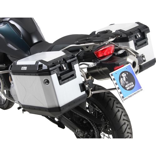 Sidecases Hepco & Becker Xplorer Cutout sidecase set silver for BMW F 850 GS Grey
