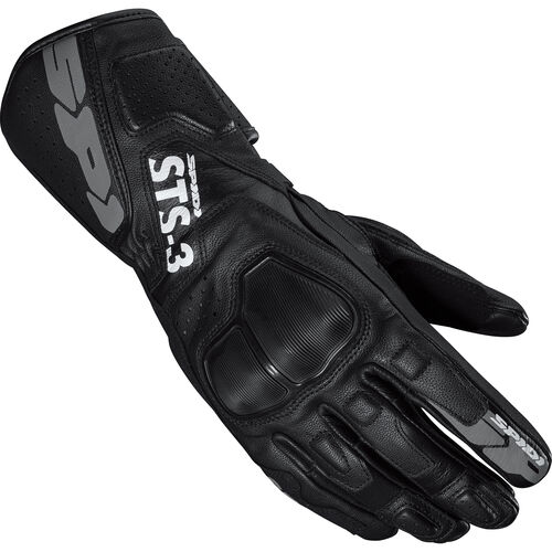 Gants de moto Sport SPIDI STS-3 Gant de Cuir femme Noir