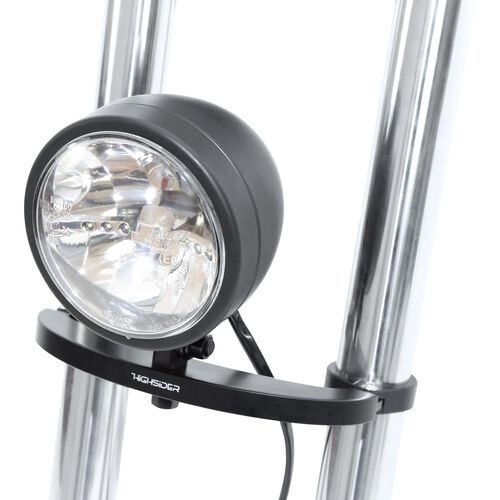 Motorcycle Headlights & Lamp Holders Highsider BOTTOM lamp holder alu without bells Typ2 black