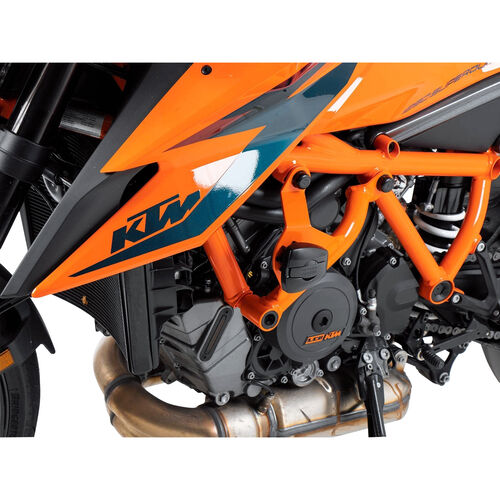 Motorrad Sturzpads & -bügel Hepco & Becker Sturzbügel orange für KTM 1290 Super Duke R 2020- Weiß