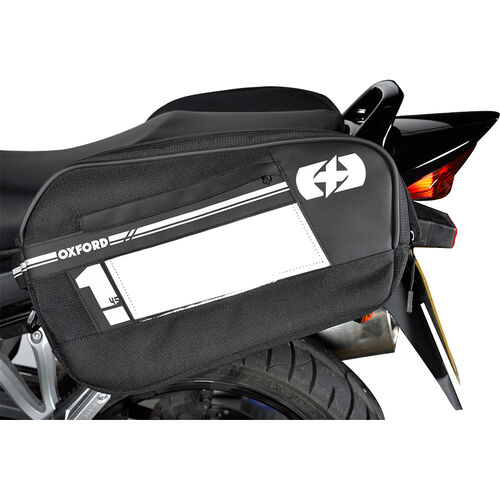 Motorbike Saddlebags Oxford saddle bag pair F1 Small 45 liters black Neutral