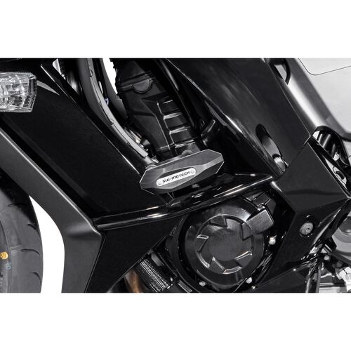 Motorcycle Crash Pads & Bars SW-MOTECH frame sliders for Kawasaki Z 1000 SX 2011-2019 Grey