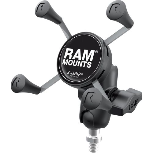 Support de smartphone & de navigateur pour moto Ram Mounts X-Grip® kit avec 3/8"x16 vis RAP-B-236-A-UN7U Gris
