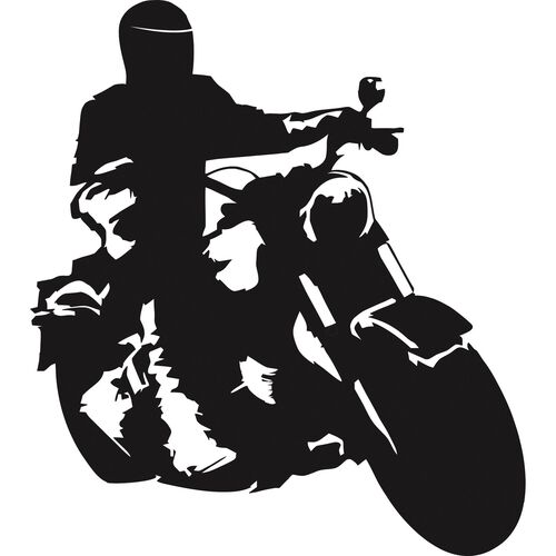 Motorcycle Images POLO sticker Chopper 7 x 8 cm black