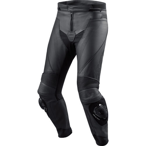 Pantalons de moto en cuir REV'IT! Vertex GT Pantalon de combinaison en cuire Noir