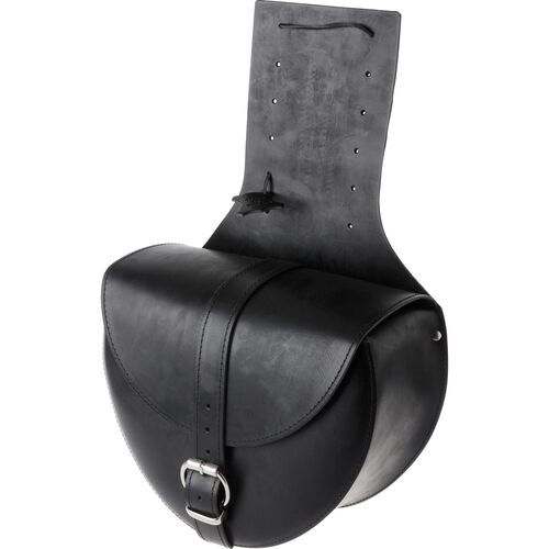 Stoverinck leather saddle bag pair round 20 liters