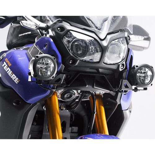 Motorrad Scheinwerfer & Lampenhalter SW-MOTECH Hawk Scheinwerferhaltesatz für XT 1200 Z Super Tenere 2014- Schwarz
