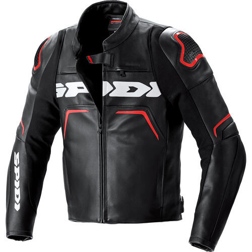 Motorcycle Leather Jackets SPIDI Evorider 2 Leather jacket Red