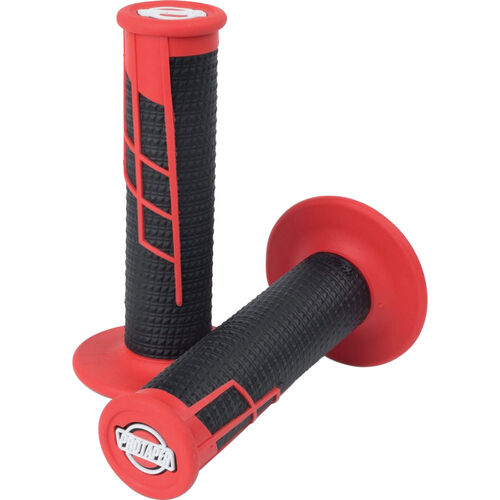 null ProTaper Clamp-On grips Half Waffle red/black Neutral