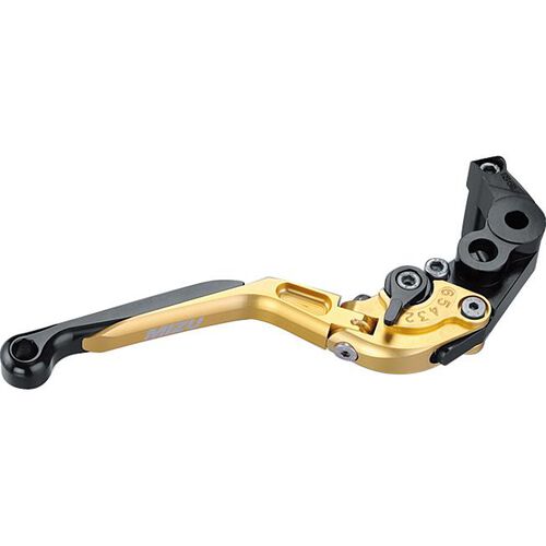 Motorcycle Brake Levers Mizu brake lever adjustable/folding GP Alu RS-511 gold Neutral