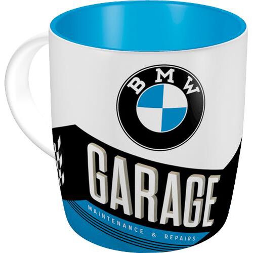 Motorcycle Cups Nostalgic-Art cup "BMW-Garage" 330 ml Blue