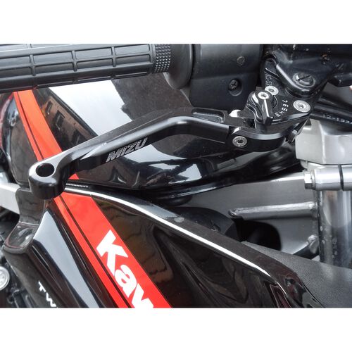 Motorcycle Brake Levers Mizu brake lever adjustable/folding GP Alu AS-521 black Neutral