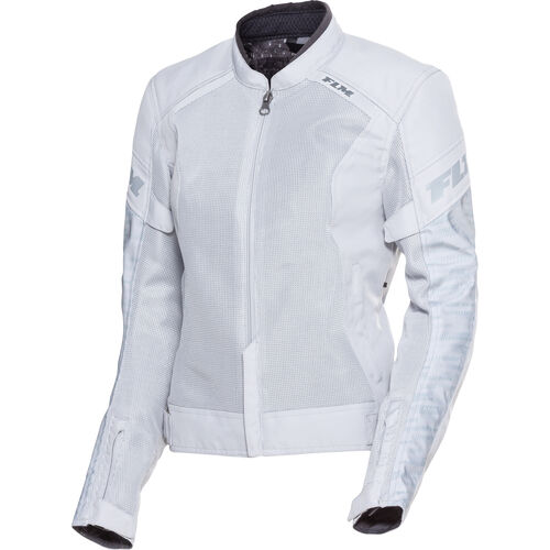 Motorcycle Textile Jackets FLM Ram Air Ladies textile jacket Grey