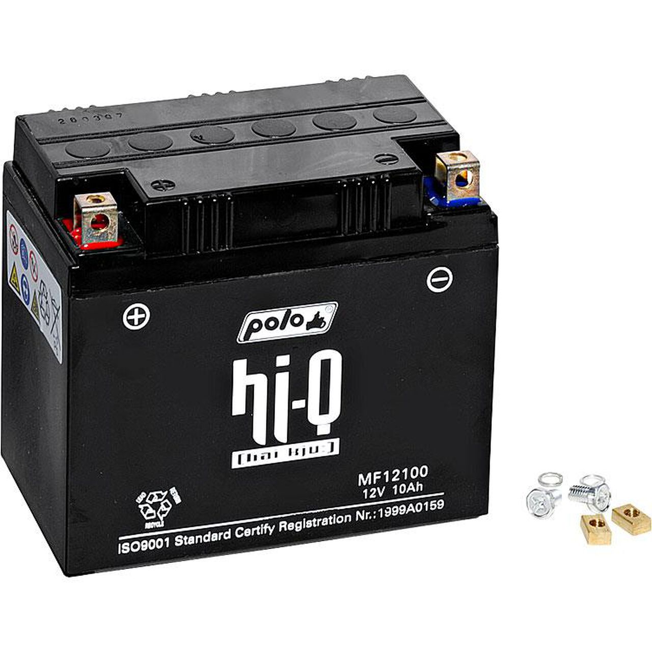 Buy Hi-Q battery AGM Gel sealed HTX12-BS, 12V, 10Ah (YTX12-BS) Neutral -  POLO Motorrad