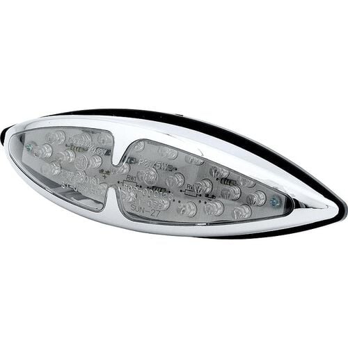Motorcycle Rear Lights & Reflectors Shin Yo LED taillight L.A. with license lighting chrome