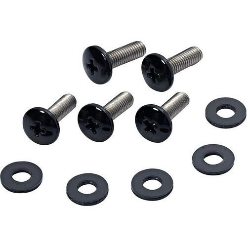 Screws & Small Parts Hashiru fairing screws M5x0.8 steel black (5 pieces) with washer Neutral