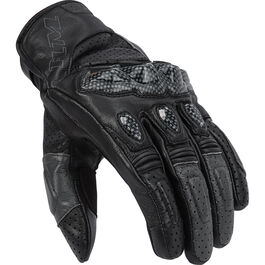 Motorcycle Gloves Sport FLM Octane leatehr glove short Black