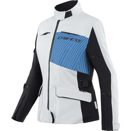 Motorcycle Textile Jackets Dainese Tonale D-Dry XT Lady Textile Jacket grey/blue/black