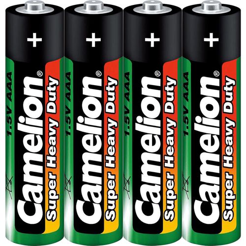 Motorcycle Camping Equipment Camelion 4 Set AAA Battery Super Heavy Duty R03 Orange