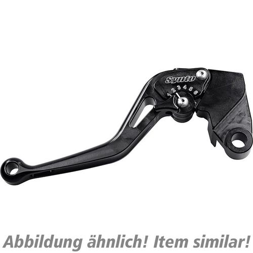 Motorcycle Clutch Levers ABM clutch lever adjustable Synto KH37 short black/black