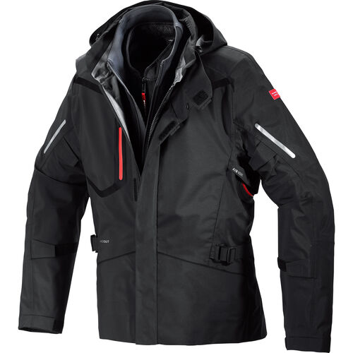Motorcycle Textile Jackets SPIDI Mission-T Textile Jacket Black