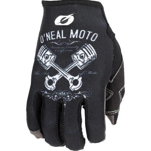 Gants de moto Motocross O'Neal Pistons II Gant Cross Noir